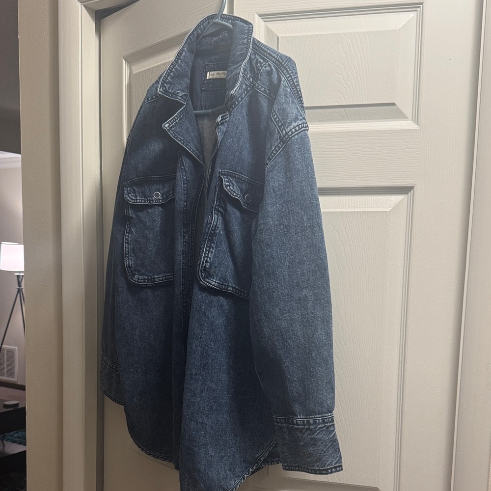 Free People Blue Jean Jacket